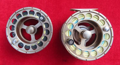 AIRFLO T7 FLY REEL # 10 - 12 WITH ADDL SPOOL BOTH WITH LINES AND BACKING. |  eBay UK