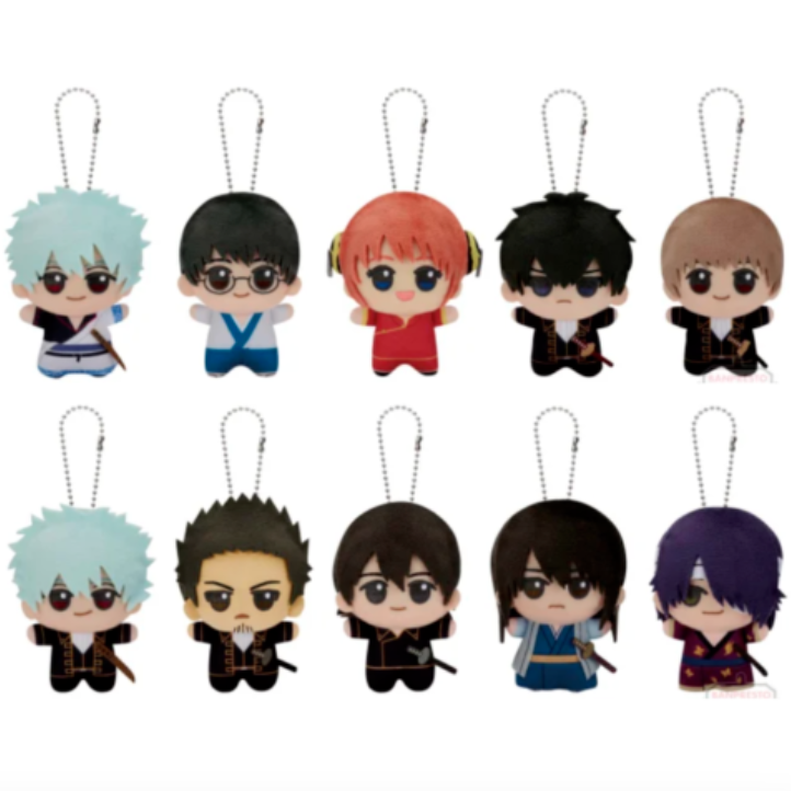 Gintama Chibigurumi Plush Doll Gintoki Kagura Hijikata Okita