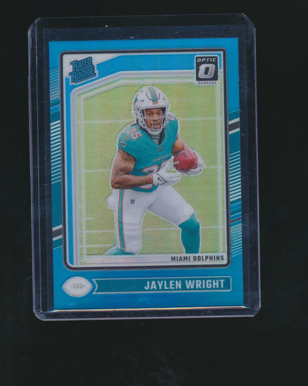 JAYLEN WRIGHT 2024 PANINI OPTIC AQUA PRIZM RC PARALLEL 122/299 #249