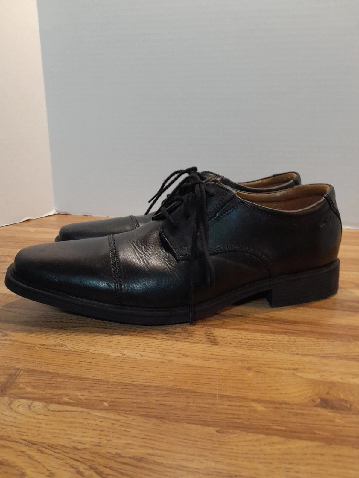 Clarks Tilden Cap Scarpe Oxford Pelle Nera Uomo U.S 8M U.K. 7G E.U 41