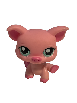 Littlest Pet Shop #296 Pink Pig Farm Life Authentic LPS | eBay