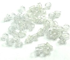 Lego 50 New Tiles Round 1 x 1 with Bar and Pin Holder Pieces