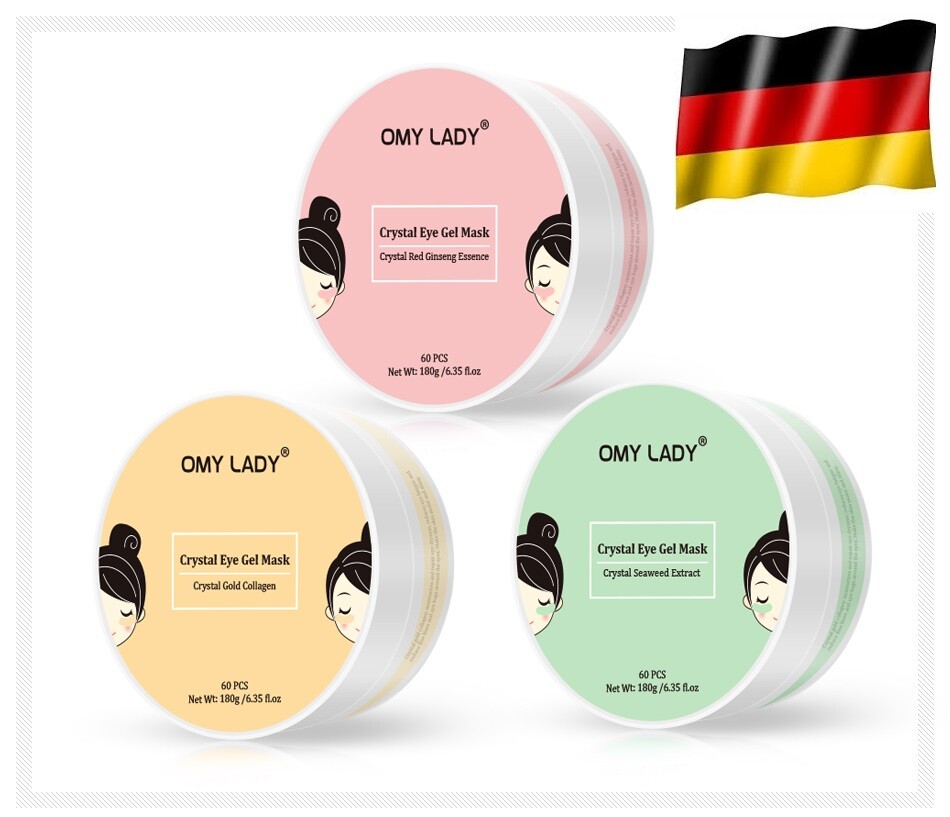 60St. Augen Pads Maske 3 Var. Hydrogel Hyaluron Kollagen Korea Gel Augenpads Eye