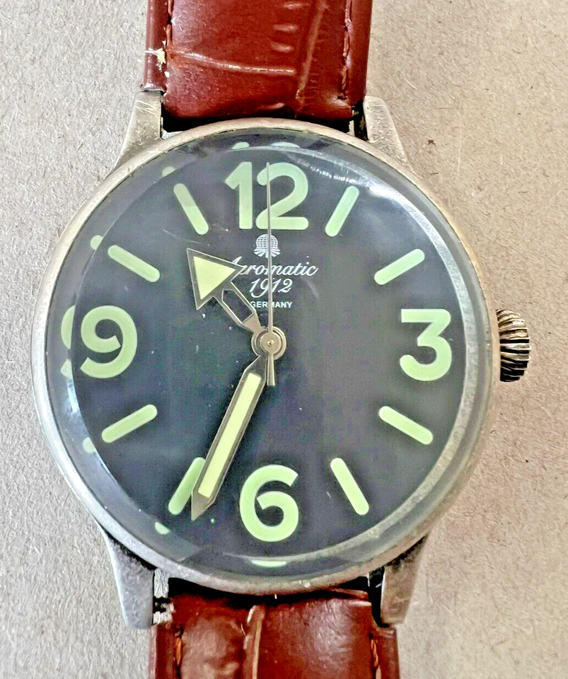AEROMATIC 1912 - GERMANY A1251 WATCH WITH LEATHER BAND - Image 2 of 4