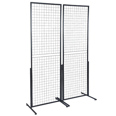 VEVOR 2' x 5.6' Grid Wall Panels Tower, 2 Packs Wire Gridwall Display Racks
