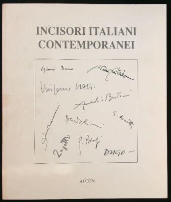 ITALIENISCHE ZEITGENÖSSISCHE GRAVUR MANTOVANI PINO ALCON 1993 \ BROSCHUR