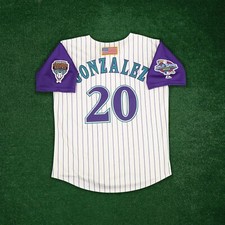 Luis Gonzalez 2001 Arizona Diamondbacks Men's Alt Ivory World Series Jersey