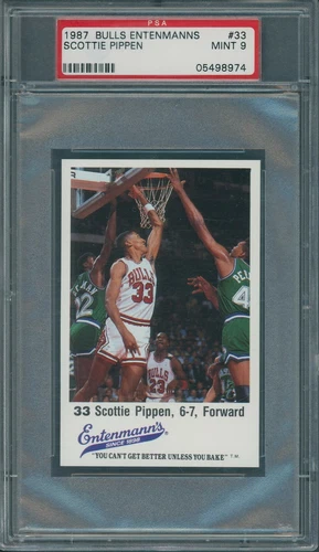 1987 Bulls Entenmann's #33 Scottie Pippen PSA MINT 9 *8974