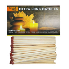 Box Of Bryant May Safety Matches Extra Long - Ideal For Candles Open Fires UK