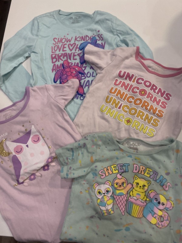 Children’s Place Girls Tops Set Of 4, Size Small 5/6