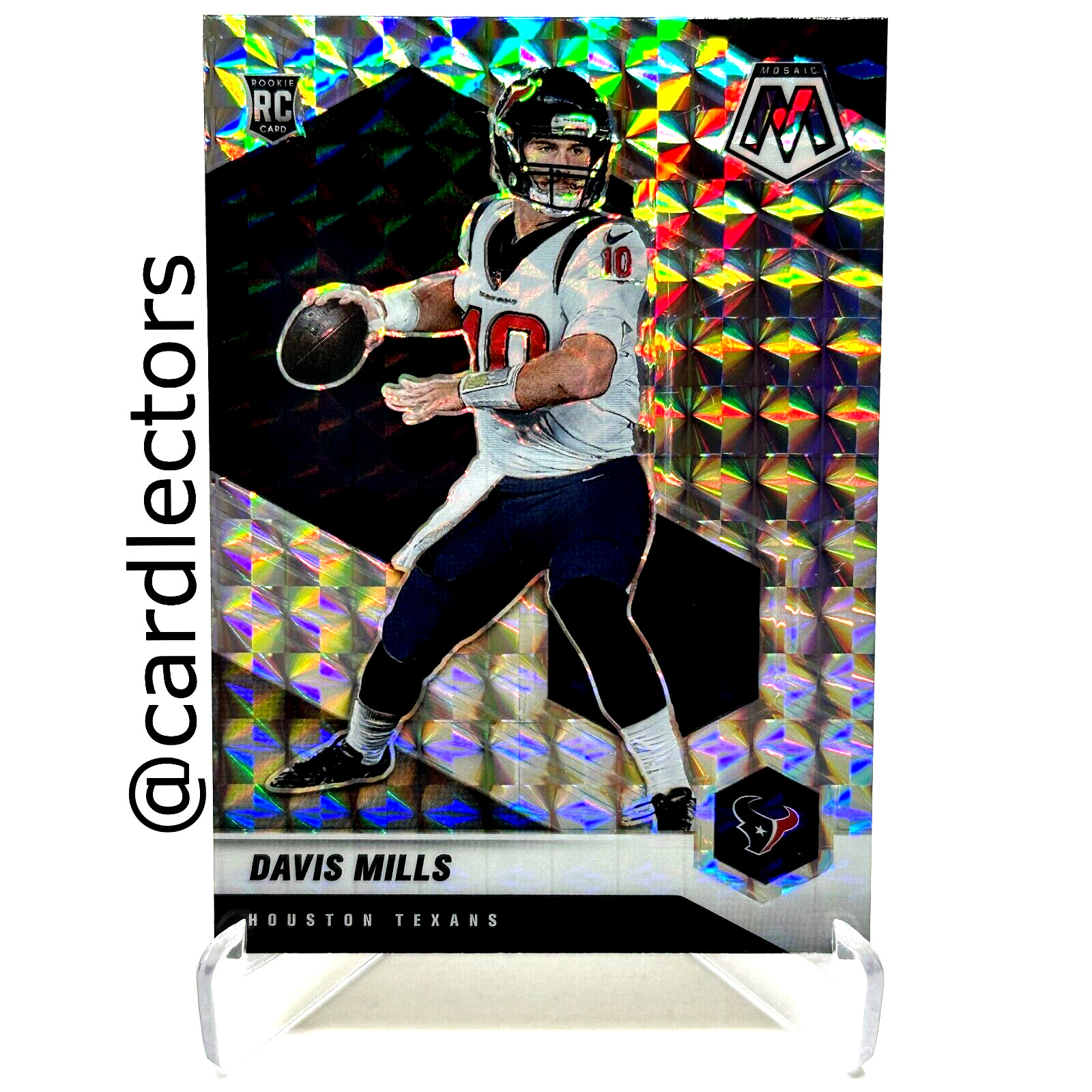 2021 Panini Mosaic Football DAVIS MILLS #322 RC Silver Mosaic PRIZM SP TEXANS