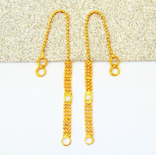 Indian Ethnic Kaan Chain 22k Gold 