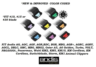 ANDIS STAINLESS STEEL Blade GUIDE Attachment COMB*Fit AGC2,AG,DBLC,SMC Clippers
