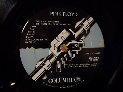 PINK FLOYD WISH YOU WERE HERE 1975 LP VINYL ALBUM | eBay