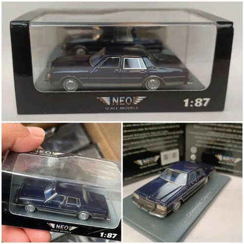 NEO 1:87 Resin car model Chevrolet Caprice Classic blue - Picture 4 of 5