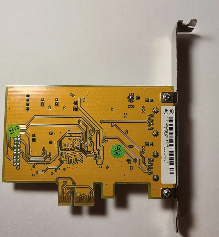 Lenovo PCIe 2 port USB 3.0 Adapter Card 03T7030 - Used, Tested OK - Image 2 of 4