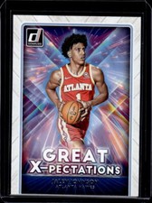 2021-22 Donruss #18 Jalen Johnson Great X-pectations Holo Teal Laser