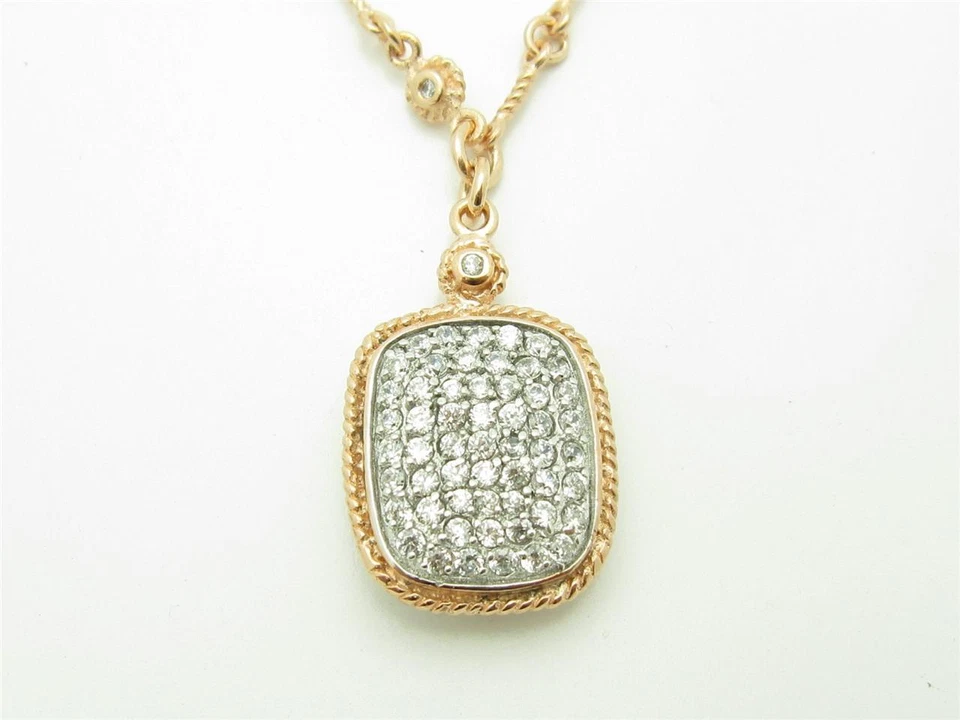 CONJUNTO DE DIAMANTES OURO ROSA PRATA ESTERLINA PAVÊ SAFIRA BRANCA CORTE ALMOFADA COLAR