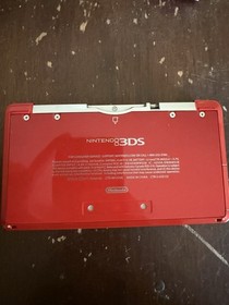 Nintendo 3DS Console Red Edition + 3 Pokemon Games/ 1 Non Pokemon Game