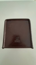 Mulholland brothers Leather Tissue Box Cover Brown Color Made In America