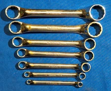 Snap-On XS-607 3/16"-13/16" 7 Piece SHORT Box End Offset Wrench Set USA