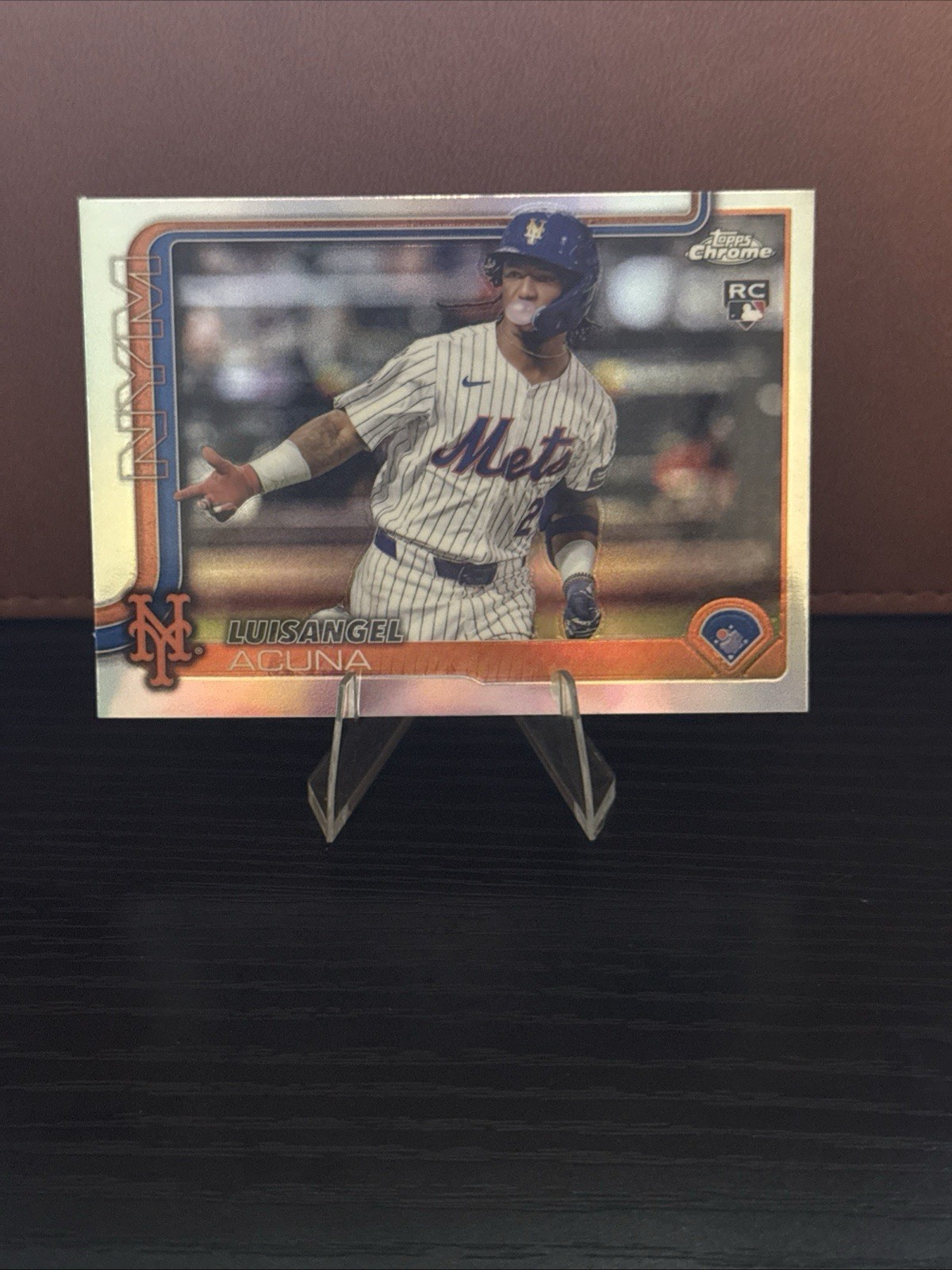 2025 Topps Chrome Luisangel Acuna Image Variation RC Rookie #56 New York Mets
