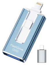 MFi Certified 256GB Flash Drive for iPhone iPad Photo Stick