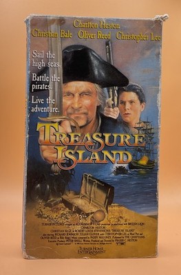Treasure Island VHS 1990 Christian Bale Charlton Heston **Buy 2 Get 1 Free**