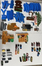 VTG 176 Piece Thomas Friends Tomy Train Track LOT w/trains, Stations, Acces.