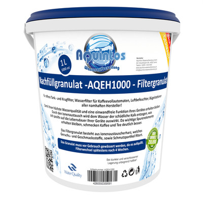 Nachfüll Granulat Filtergranulat für Refill Bosch Vero Serie Wasserfilter 1 L
