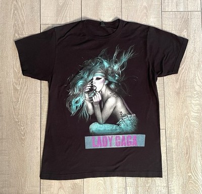 Lady Gaga Tour T-Shirt Size Medium Black 2013 The Born This Way Ball Shirt