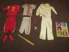 VINTAGE Mattel KEN BASEBALL/FOOTBALL/SAILOR Uniforms from 1960s, Played With