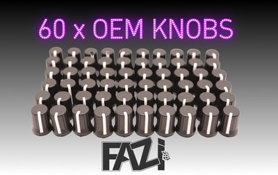 60 x SCHWARZE KNÖPFE OEM DJ MXER PIONEER DJM 500 600 800 RX 2 3 DENON TRAKTOR AKAI