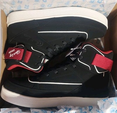 Patrick Ewing Orion Strap 1RBE003-016 *NEW*  Men's Size 10 Blk/Red/wht 