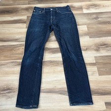 Levi's 502 Taper Jeans W30 L32 Dark Wash Cotton Lyocell Regular Taper Blue