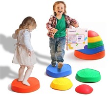 makarci Stepping Stones for Kids, 5pcs Non-Slip Plastic Balance Stones, Promo...