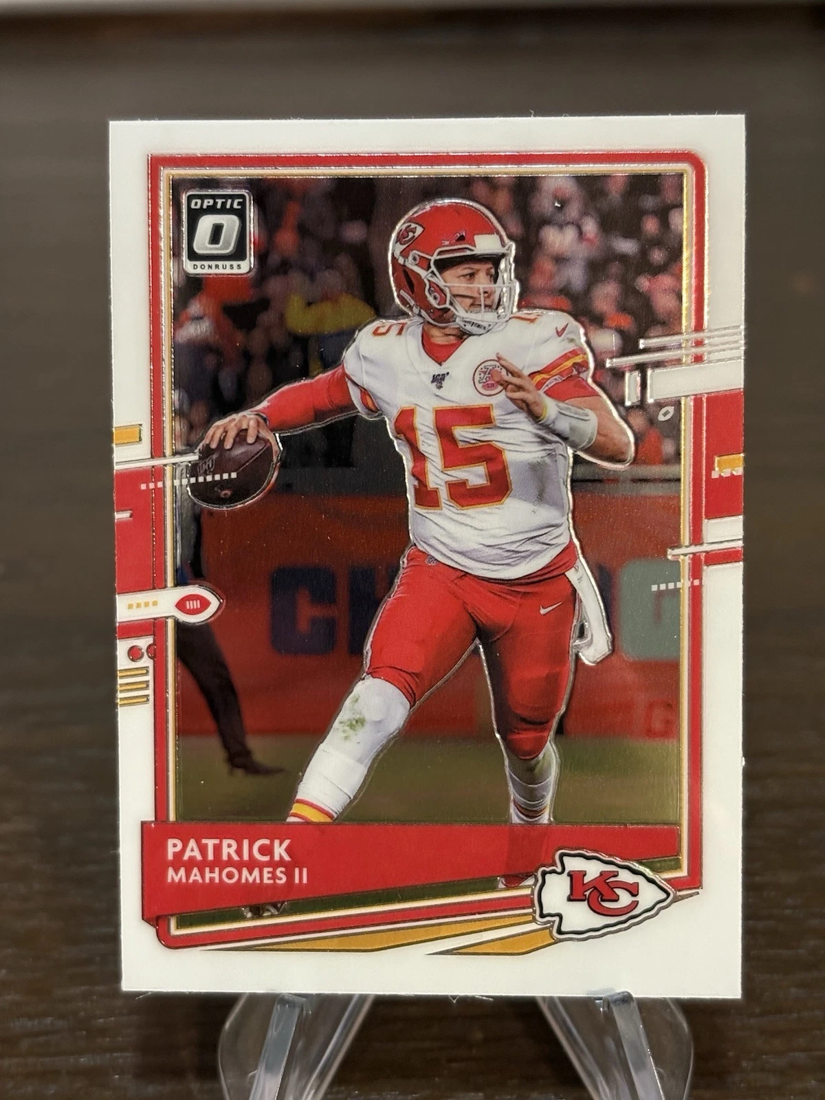 Patrick Mahomes trading card