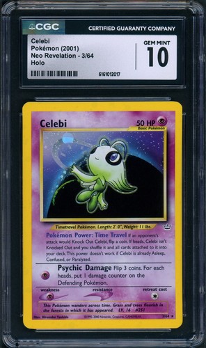 Celebi (Unlimited) graded CGC 10 for sale on eBay