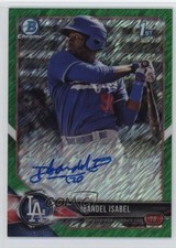 2018 Bowman Green Shimmer Refractor 65/99 Ibandel Isabel #CPA-II Auto 1k9t
