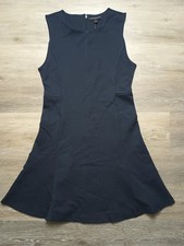 NWT Banana Republic Sleeveles Dress Size Small Navy Blue speckled Rayon blend