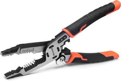 9-in-1 Wire Stripper Tool, Cable Cutters, C-RV Multifunctional Needle Nose Plier