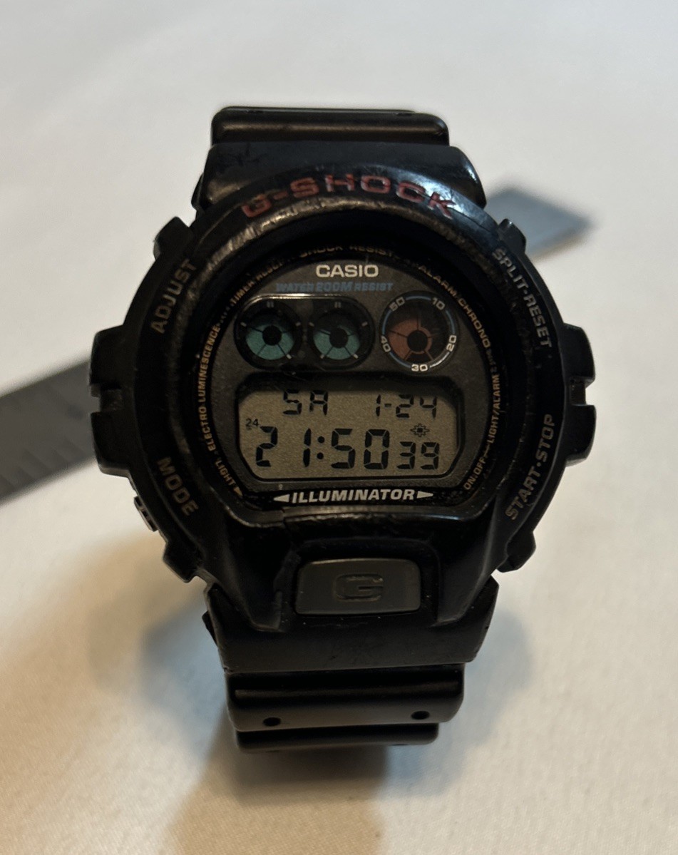 90s Digital G-Shock Casio Military Vintage Watch DW6900 Special Operations 1289 - vintagewatches.pk