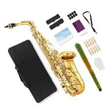 Alto Saxophone E Flat Sax With Carrying Case,Mouthpiece for Adults,Beginners