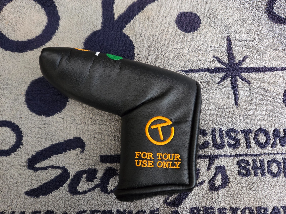 Housse De Tête De Putter Scotty Cameron Circle T - Cuir Noir - Neuve Jamais Utilisée
