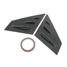Carbon Fiber Style Scoop Louvers for Front/Side Window Covers