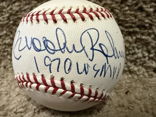 Brooks Robinson Autographed Baseball OMLB “1970 WS MVP” Inscribed