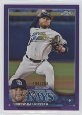 2023 Topps Chrome Purple Refractor 194/250 Drew Rasmussen #210 0vt8
