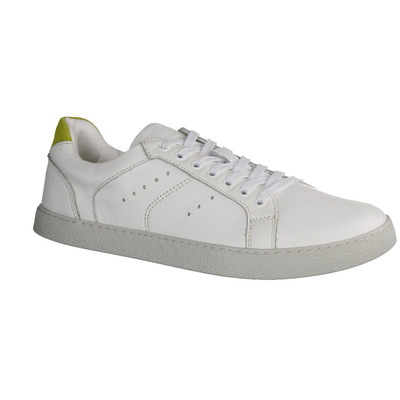 Groundies Universe Damenschuhe, Barfußsneaker, Leder, Weiß - Barfußschuhe