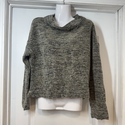 Elemente Clemente Texture & Thread Sweater Top Sz 2 (US M) Lagenlook Cowl Neck