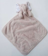 S.L. Home Fashions So Dreamy Mauve Pink Elephant Plush Baby Security Blanket 21"